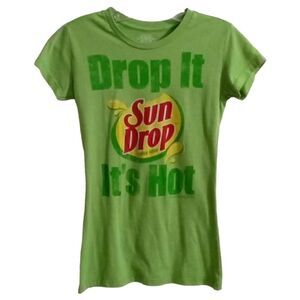 tNt Sun Drop Short Sleeve Tee Shirt Green Juniors Size L